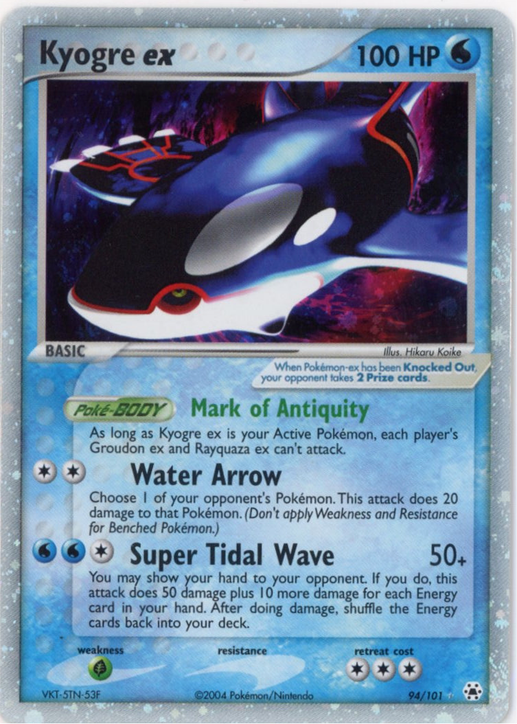 Kyogre EX Holo 94 NM
