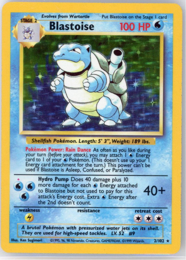 Blastoise Red dot Error MP/HP