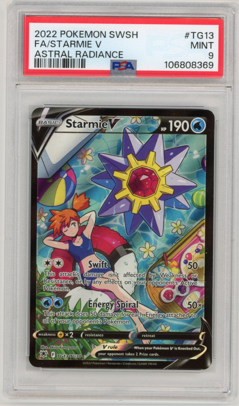 Starmie V TG13 PSA 9