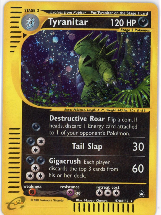 Tyranitar Holo H28 LP