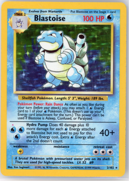 Blastoise Red dot Error MP/HP