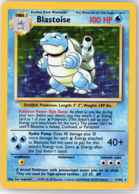 Blastoise Red dot Error MP/HP