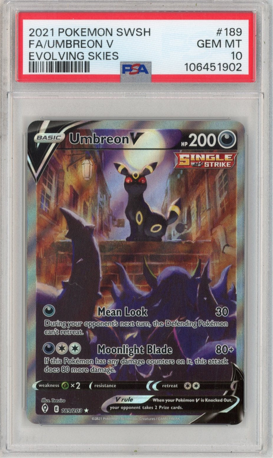 Umbreon V alt PSA10