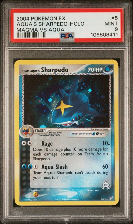 Sharpedo 5 Holo PSA9