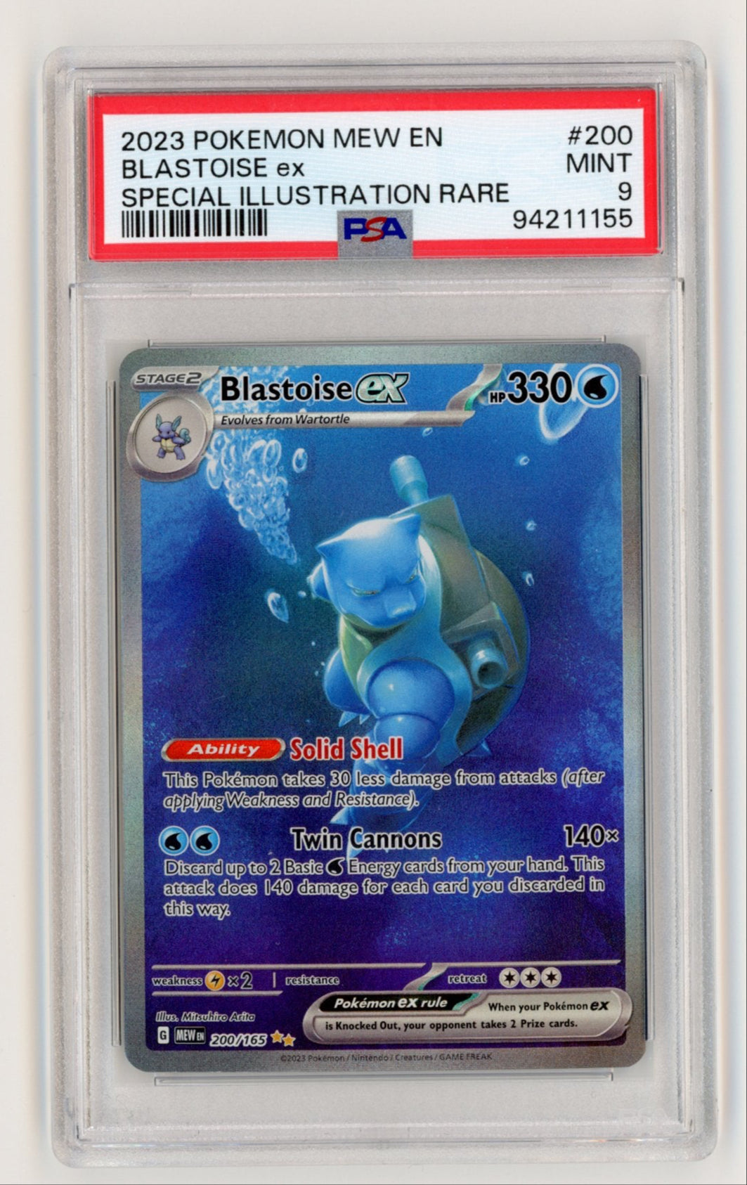 BLASTOISE 151 PSA 9
