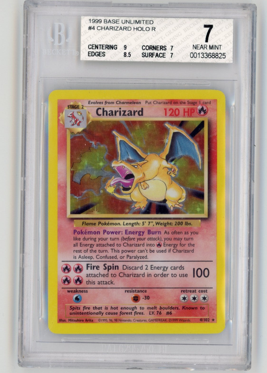 Charizard Base Set BGS 7