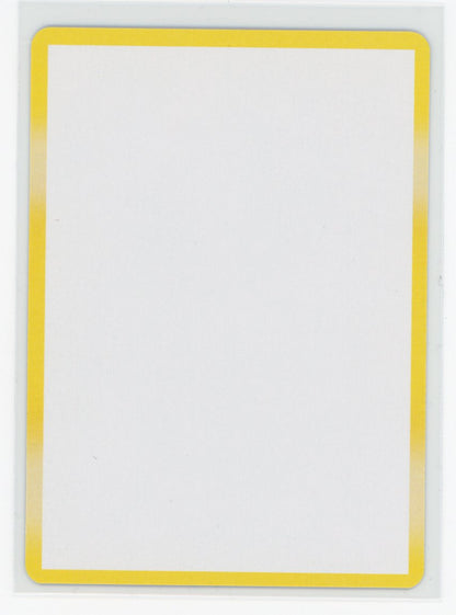 Yellow Border Blank Pokemon Card