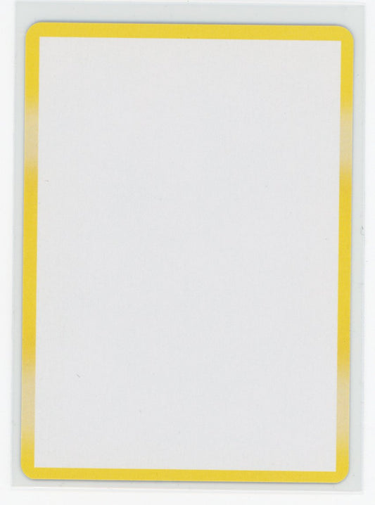 Yellow Border Blank Pokemon Card