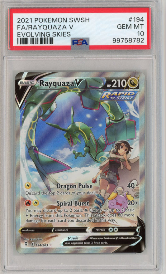 Rayquaza V 194 PSA 10