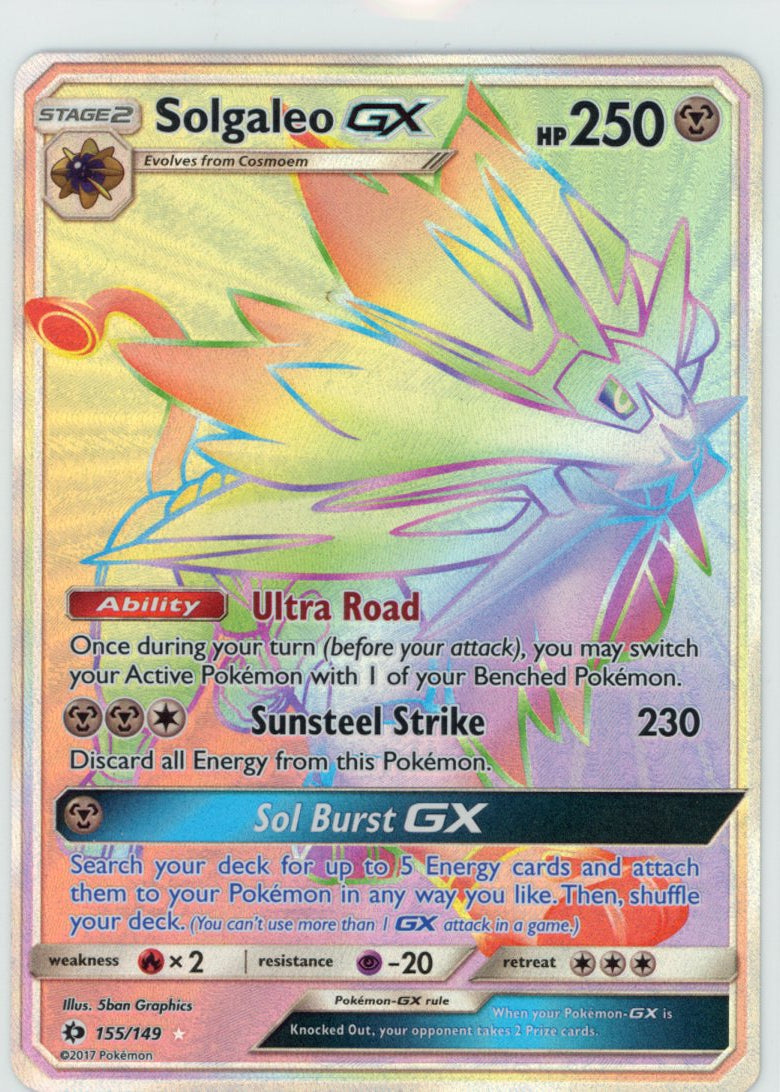 Solgaleo GX 155 Rainbow LP