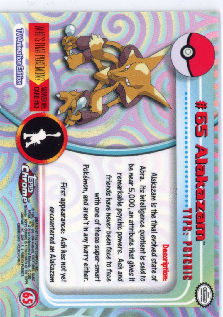 Alakazam 65 Topps NM