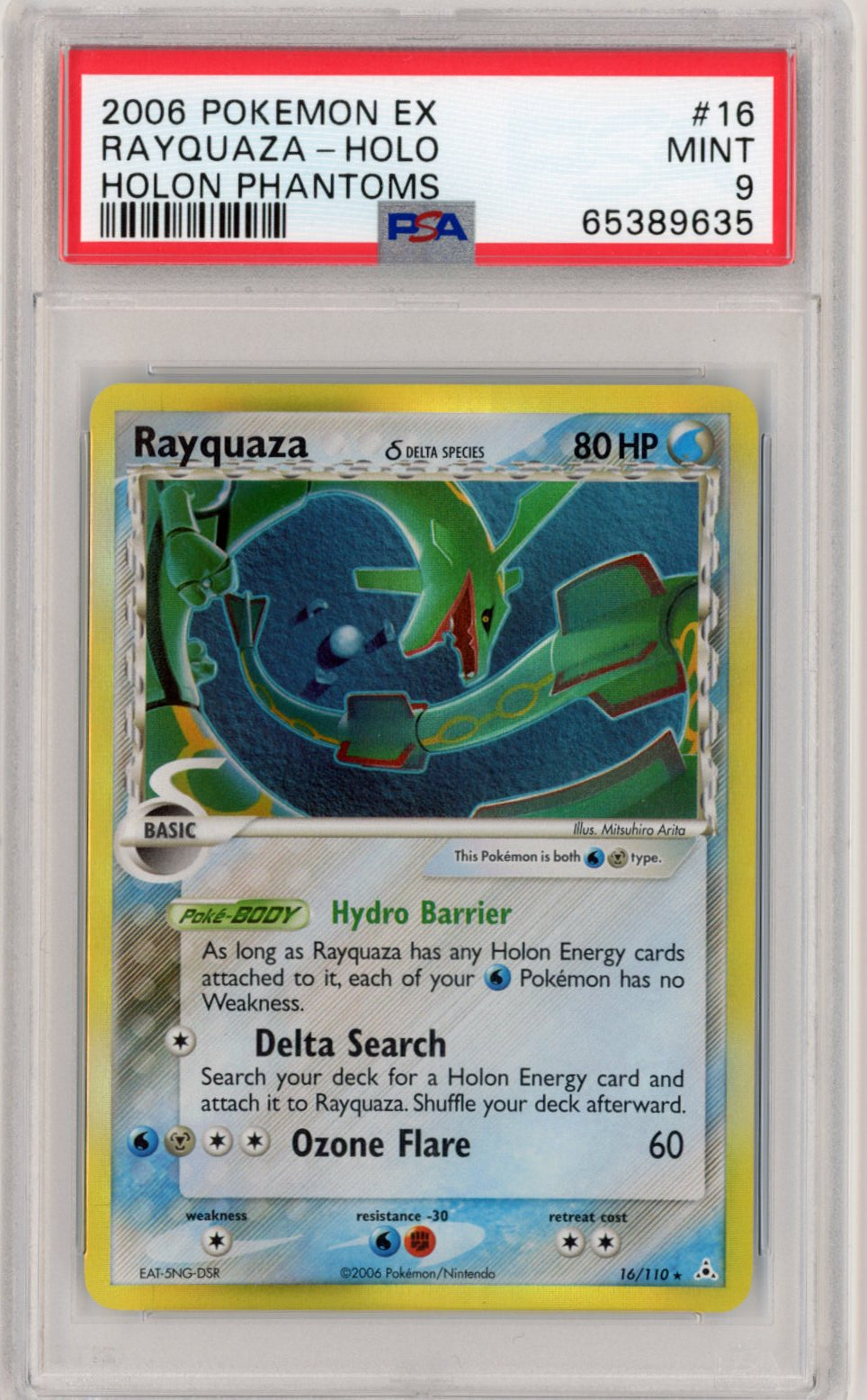 Rayquaza 16 Holo PSA 9