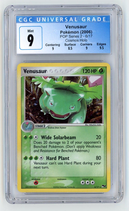 Venusaur Pop Series Holo CGC 9