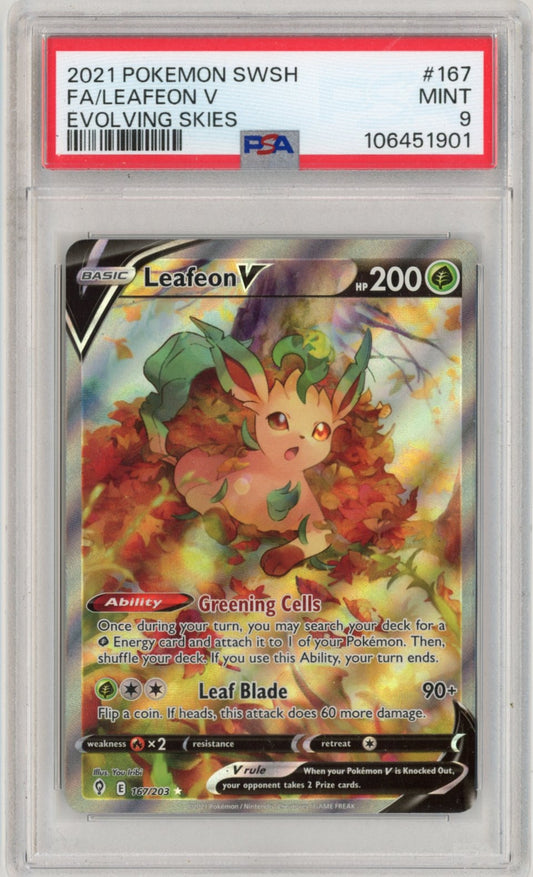 Leafeon V FA 167 PSA9