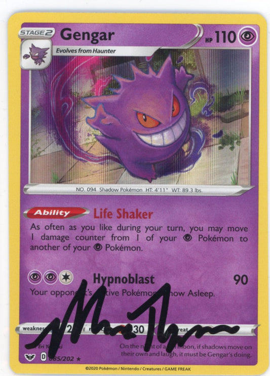 Gengar Holo Signed BY MARC THOMPSON