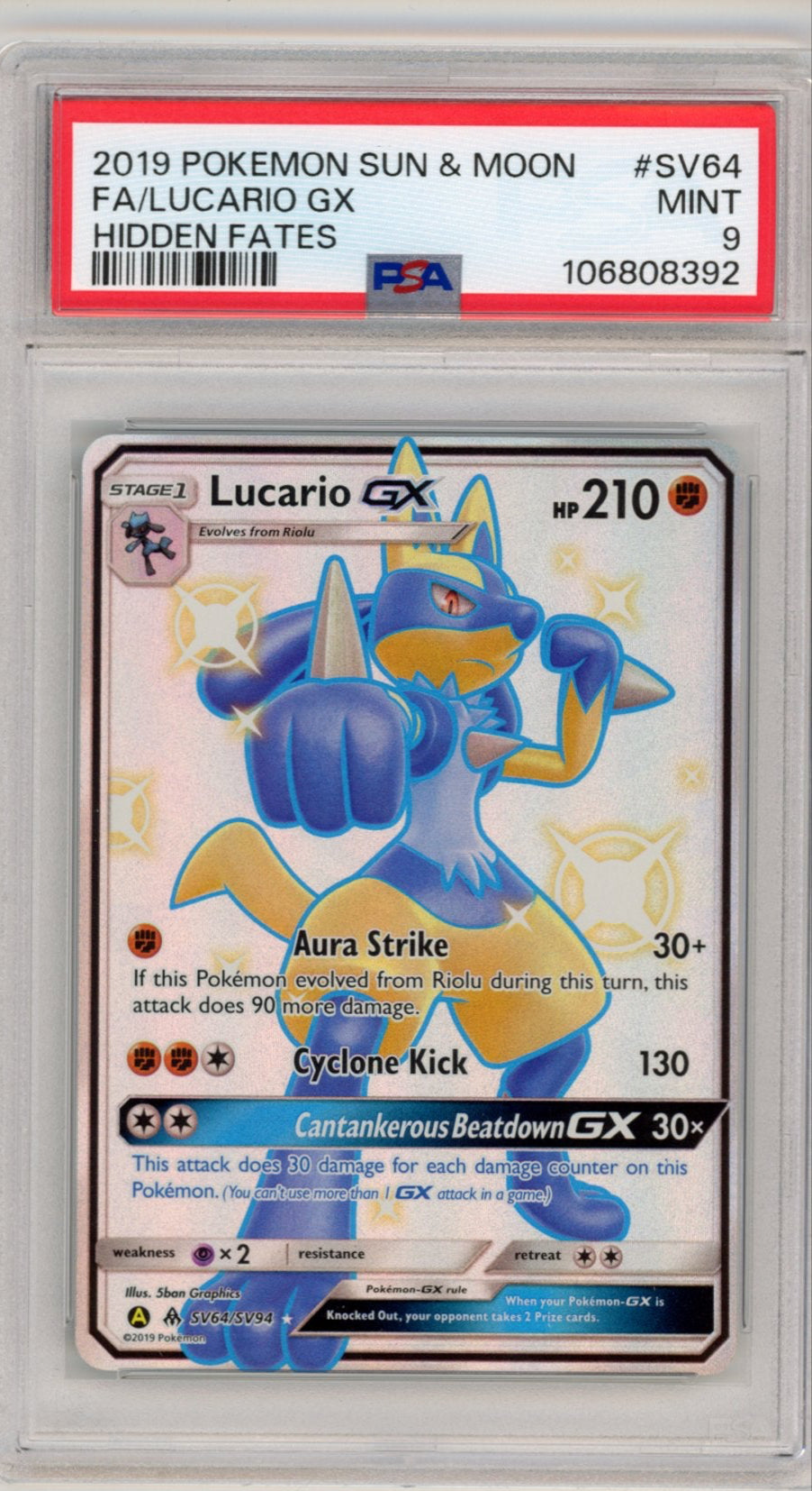 Lucario SV64 PSA 9