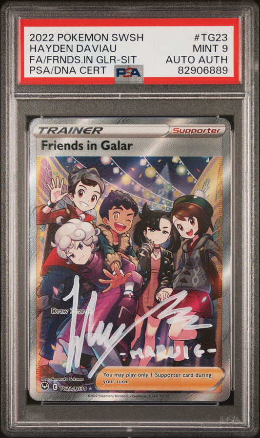 2002 Pokemon Friends in Galar (Signed by MARNIE!) PSA